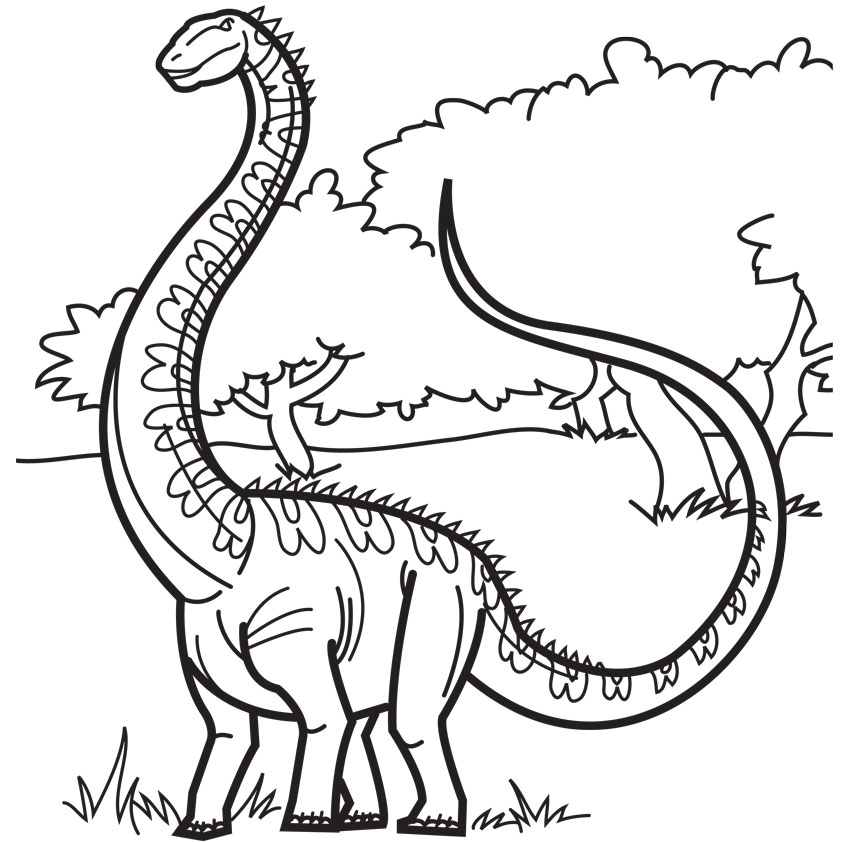 Dinosaur Line Drawing - Cliparts.co