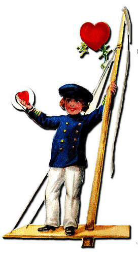 Vintage Valentine cut out Sailor | Flickr - Photo Sharing!