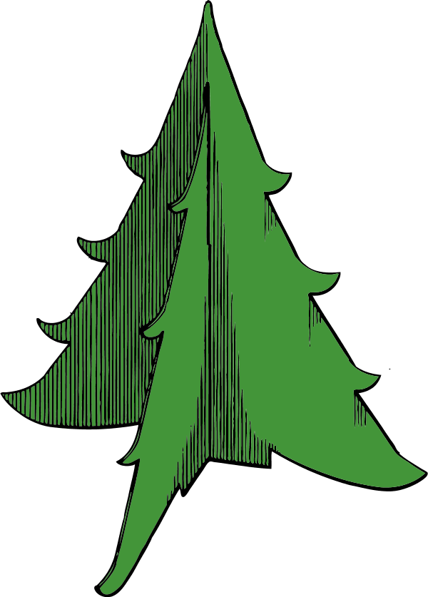 christmas tree silhouette clip art free - photo #46