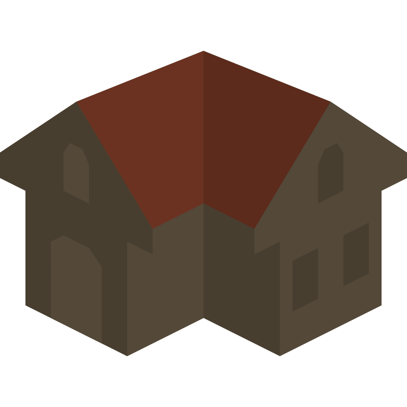Clipart - Placeholder Isometric Building Icon Colored Dark Alternative