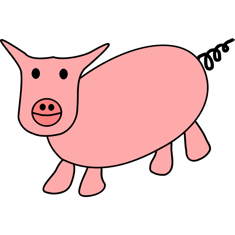 pink pig clip art free - photo #46