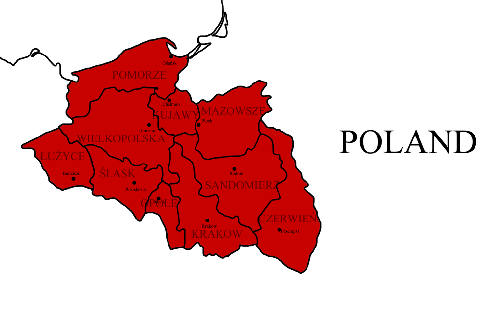 clipart map of poland - photo #43