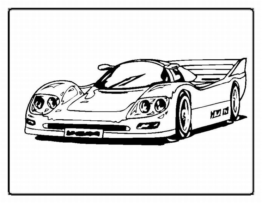racing porsche coloring pages - photo #27