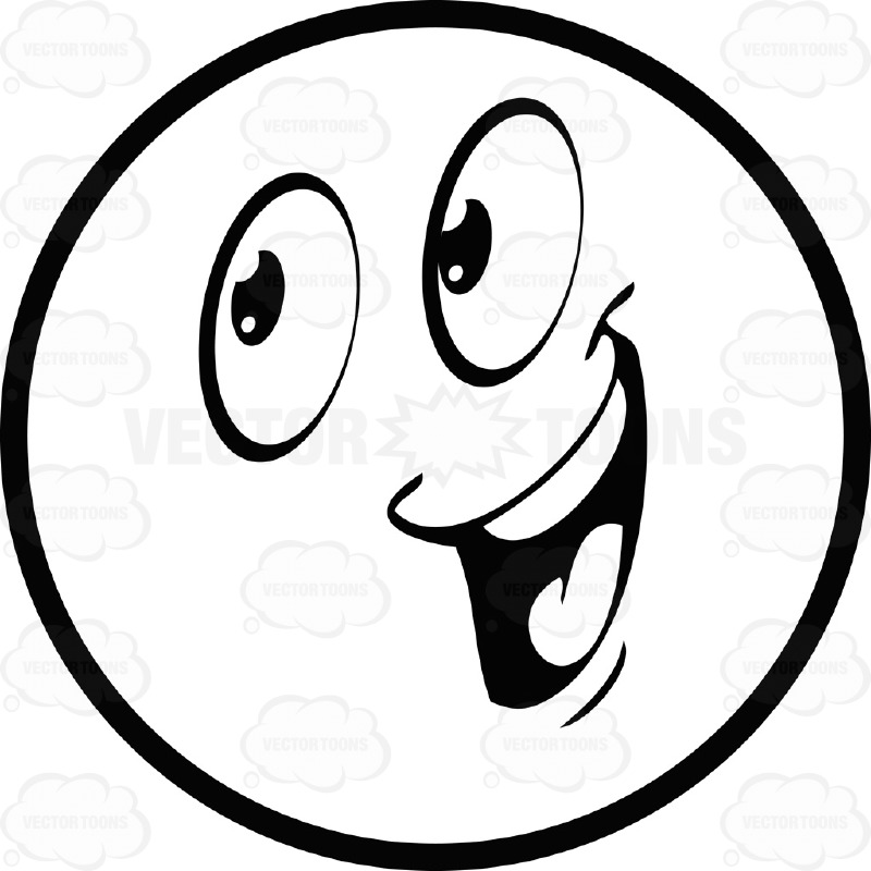 Laughing Smiley Face Black And White | Clipart Panda - Free ...