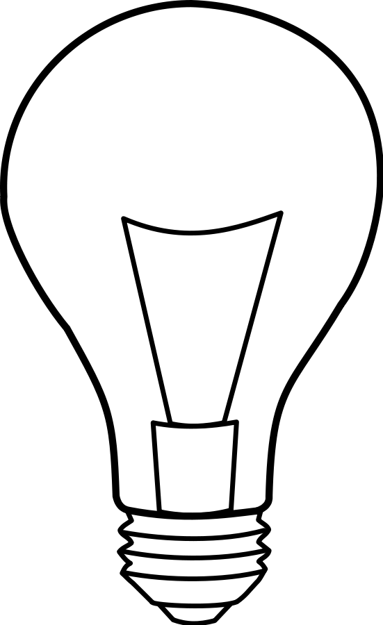Light Bulb Clip Art Black And White | Clipart Panda - Free Clipart ...