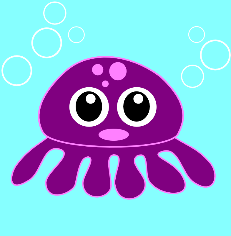 Clipart - funny octopus