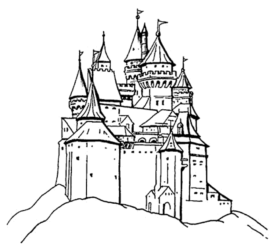 Disneyland Castle Drawing