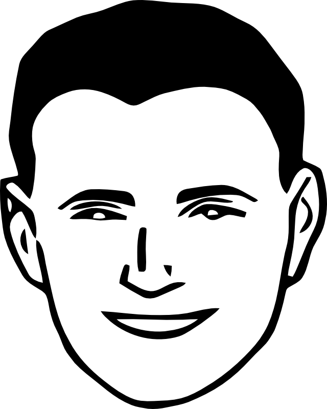 Clipart - Smiling Man 9