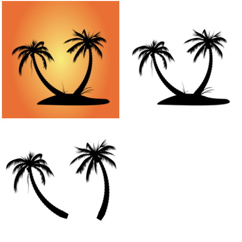 Palm Tree Silhouette Clip Art - ClipArt Best