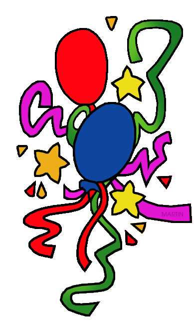Free Birthday Clip Art by Phillip Martin, Balloons
