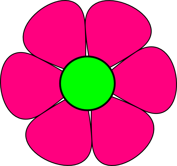 Pink And Black Flower Clip Art Images & Pictures - Becuo