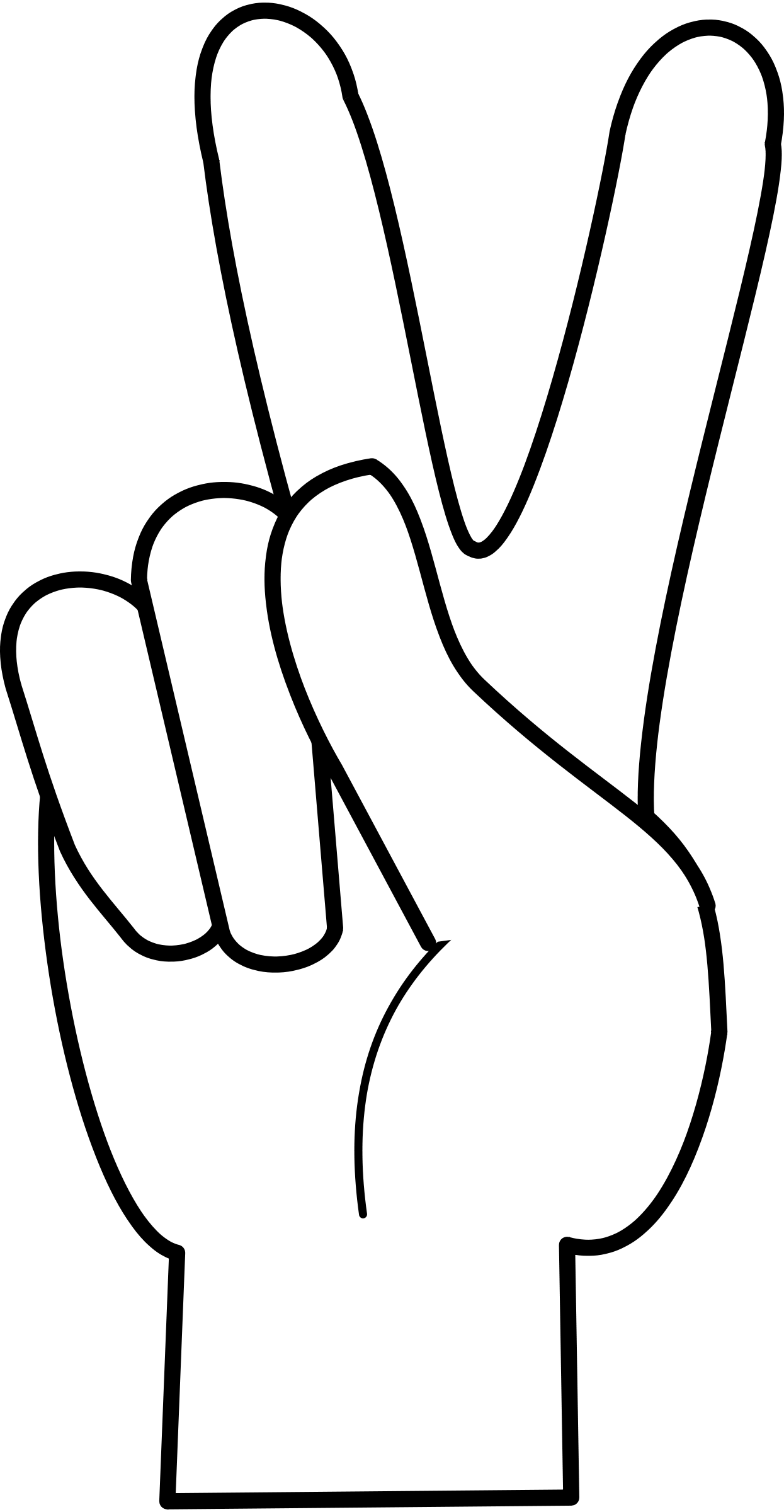 Images For > Peace Sign Fingers Cartoon