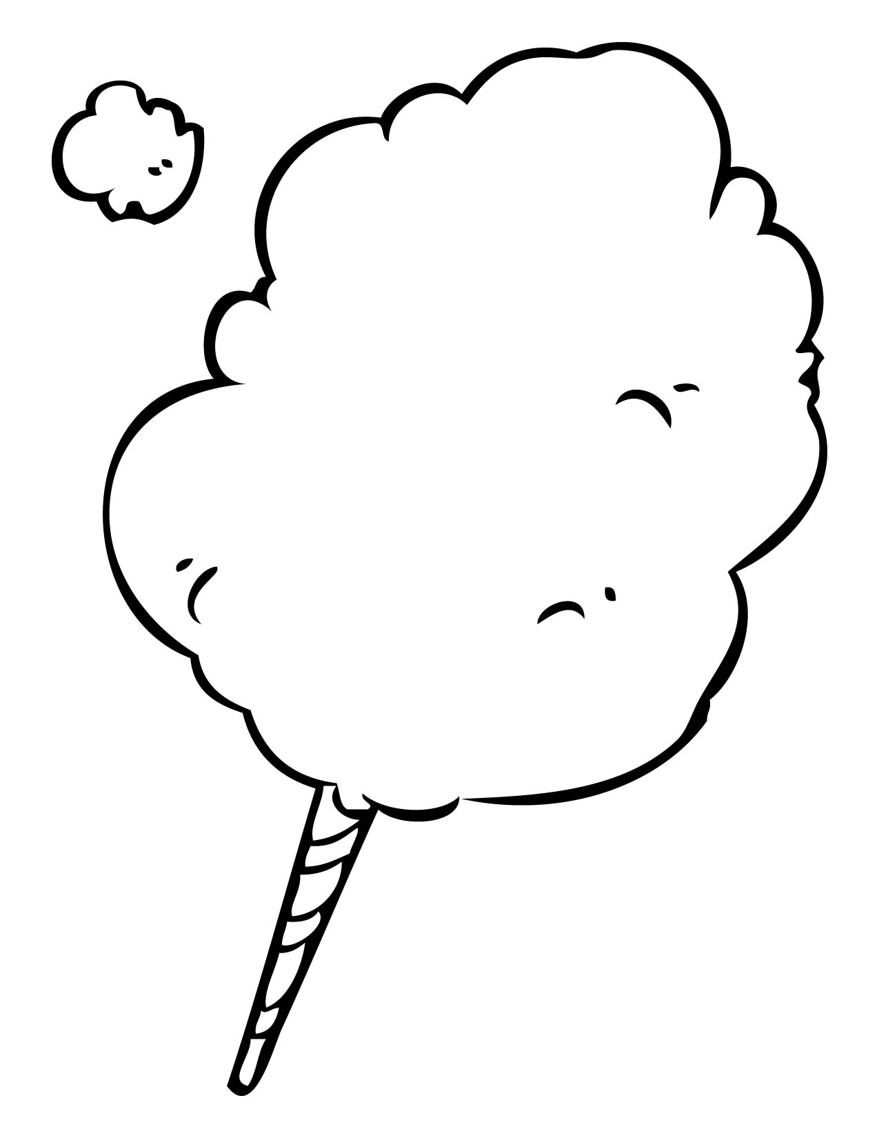 Cotton Candy Coloring Page - Handipoints - ClipArt Best - ClipArt Best