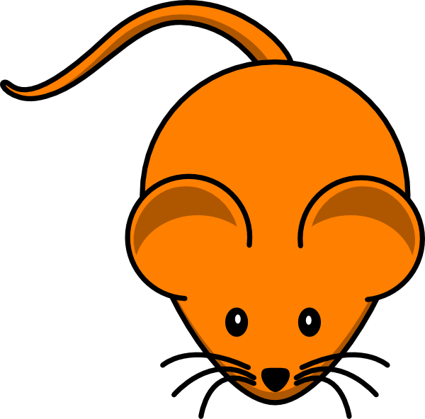 Orange Mouse clip art - vector clip art online, royalty free ...