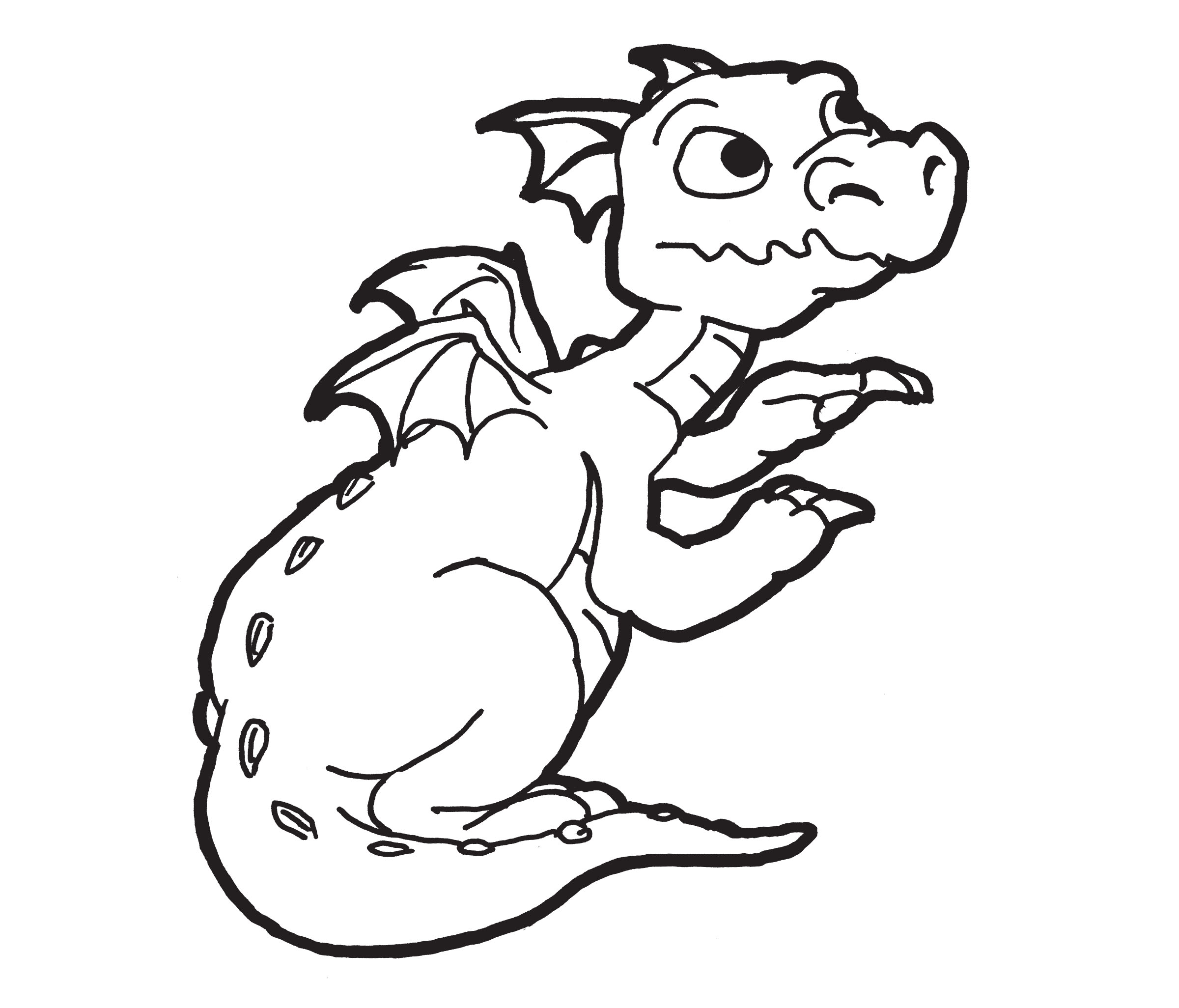 Free Printable Dragon Coloring Pages For Kids - ClipArt Best ...
