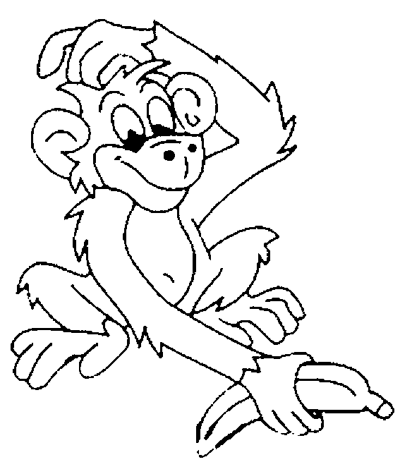 Monkey Coloring Sheets Printable Free for Kids | Coloring