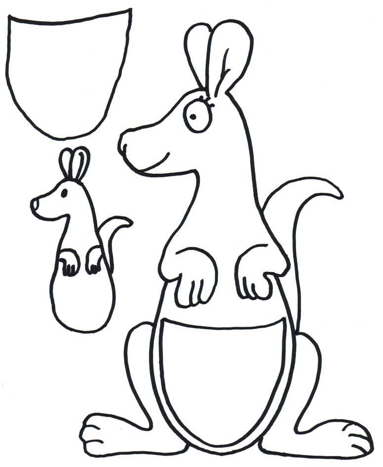 Cute Kangaroo Drawing Images & Pictures - Becuo