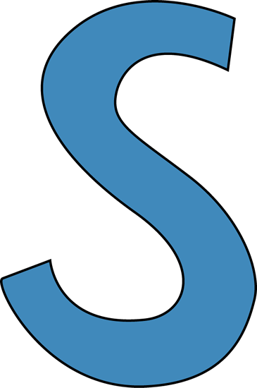 Blue Alphabet Letter S Clip Art - Blue Alphabet Letter S Image