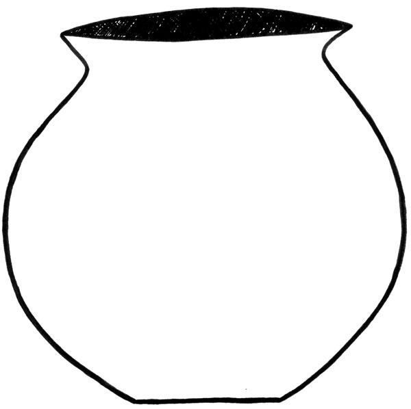 Clay Pot Outline - ClipArt Best