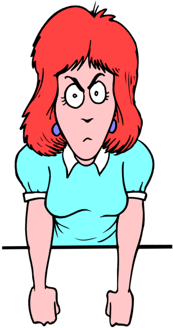 Pix For > Angry Woman Clip Art