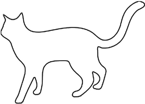 free clipart cat outline - photo #42