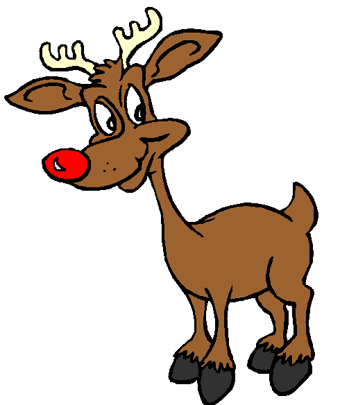 clipart rudolph red nosed reindeer - photo #10