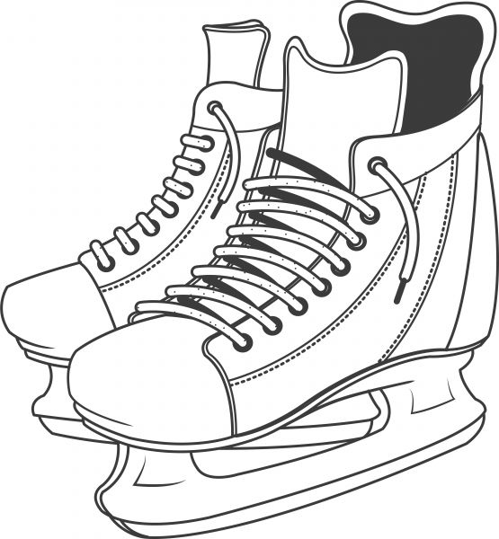 vector image of hockey skates. | Free Photos, Free Stock Images ...