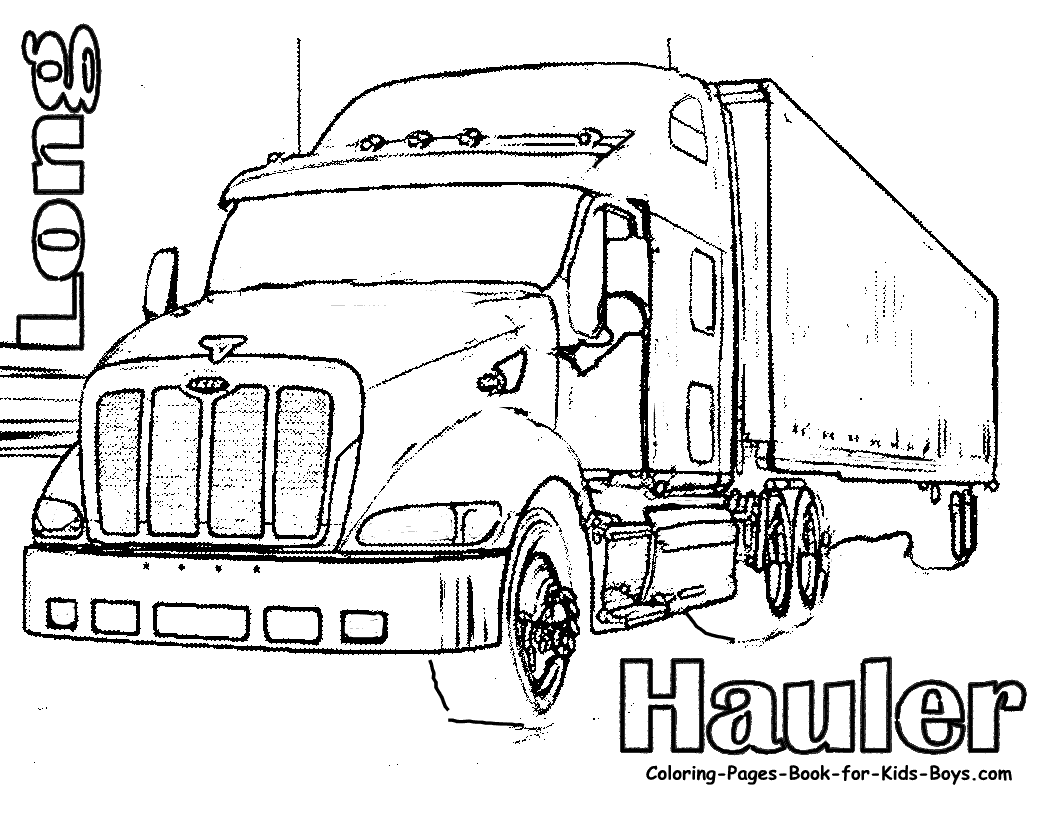Semi truck coloring pages - Coloring Pages & Pictures - IMAGIXS