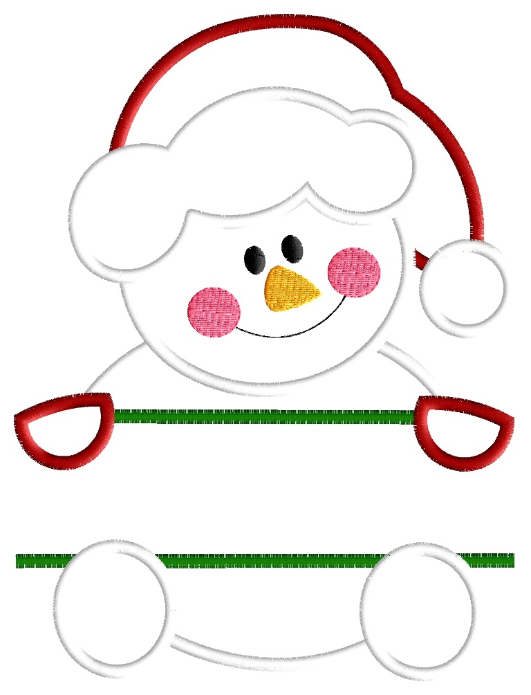 Cute Snowman Embroidery