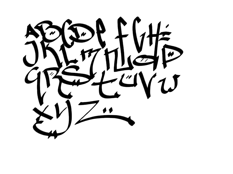 cool graffiti alphabet styles