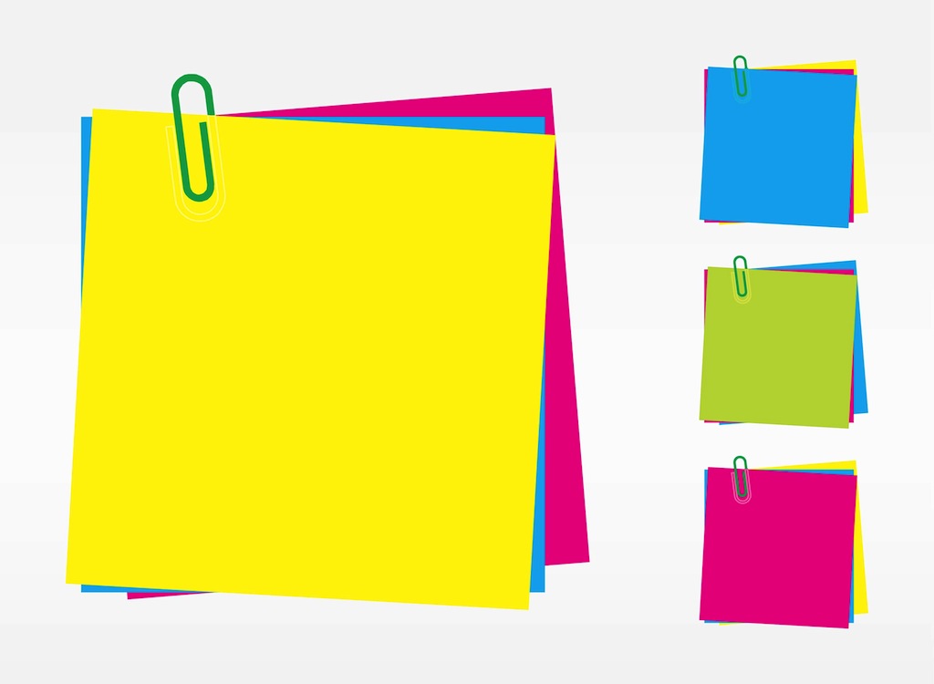 Post It Notes Clipart