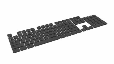 Computer Keyboard Keys Floating Upwards, 3d Animation, HD Stock ...