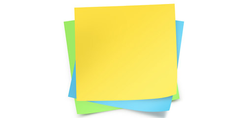 sticky notes with lines