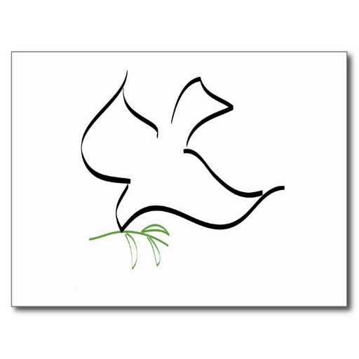 Dove and Olive Branch Image Post Card | Zazzle