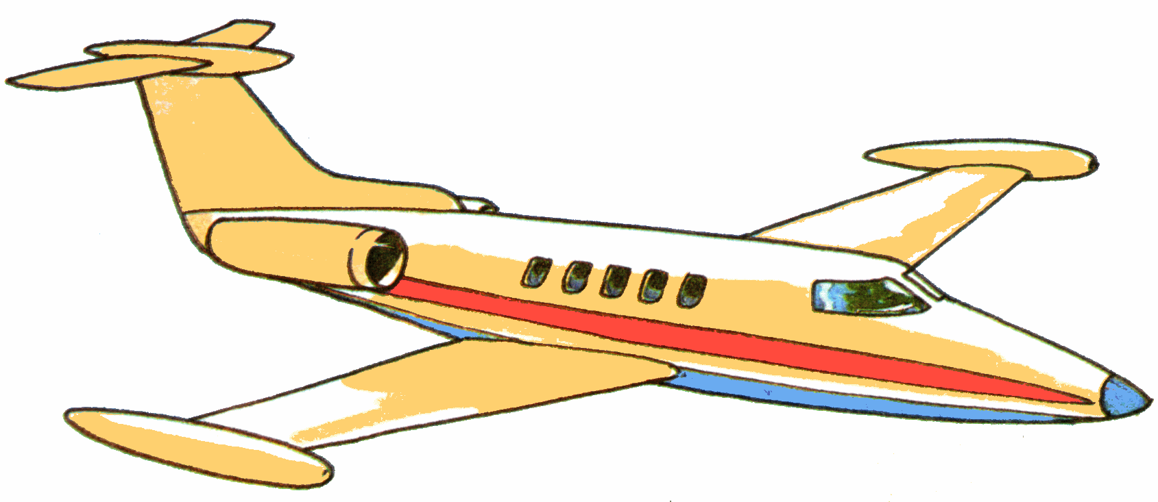 Images For > Private Jet Clip Art
