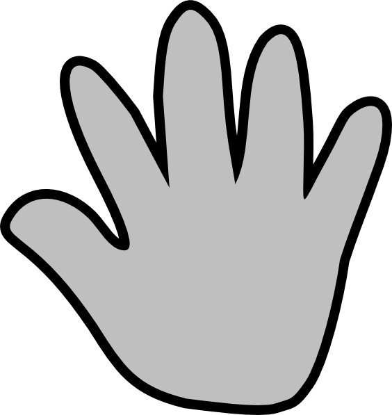 Hand Outline Left And Right - ClipArt Best