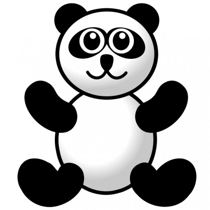 Panda Bear Outline - ClipArt Best