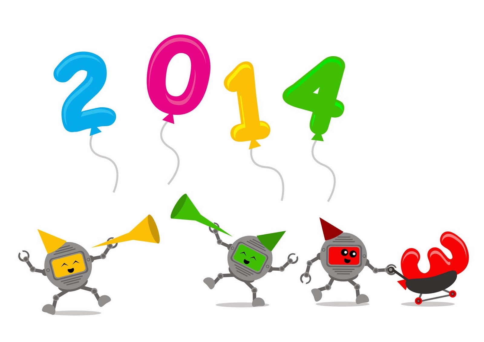 Graphic Design Reference: Free Vector of New Year 2014 Themes ...