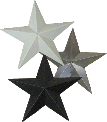 Texas 3D Stars 3D Stars - Western Metal Art by Nailhead Spur-Llano ...