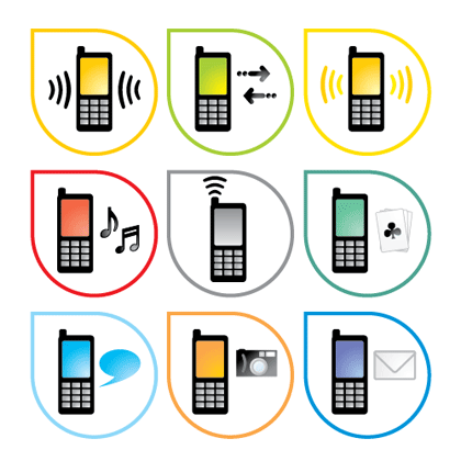 Mobile Phone Style Vector Icon | Free Icon | All Free Web ...