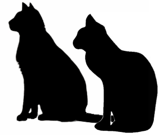 Sitting Cat Silhouette Images & Pictures - Becuo