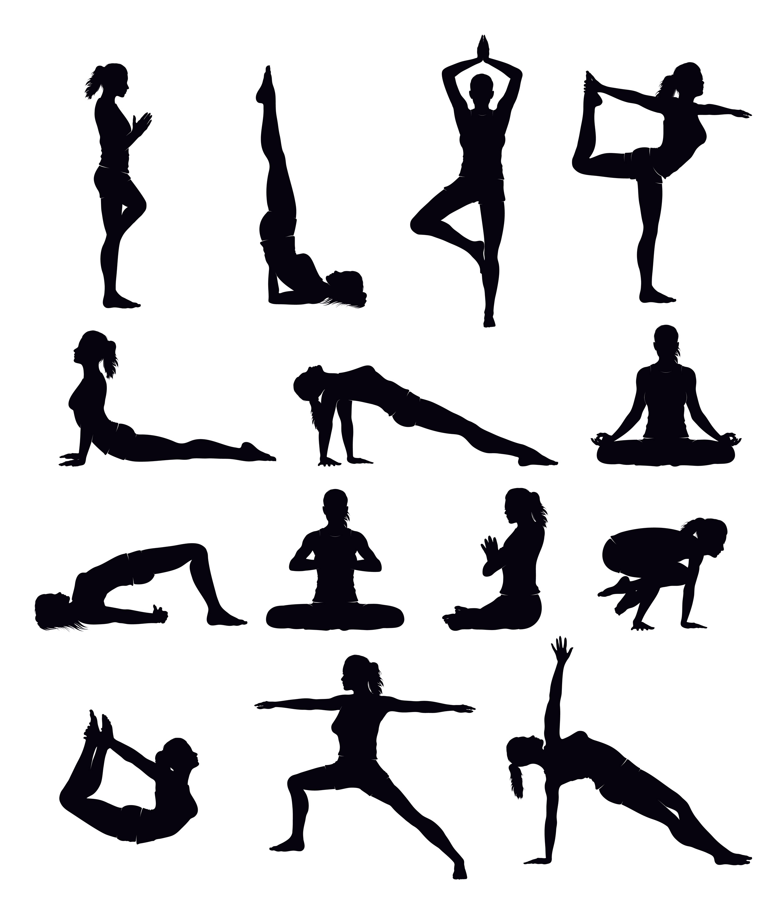yoga poses drawings clip art - photo #12