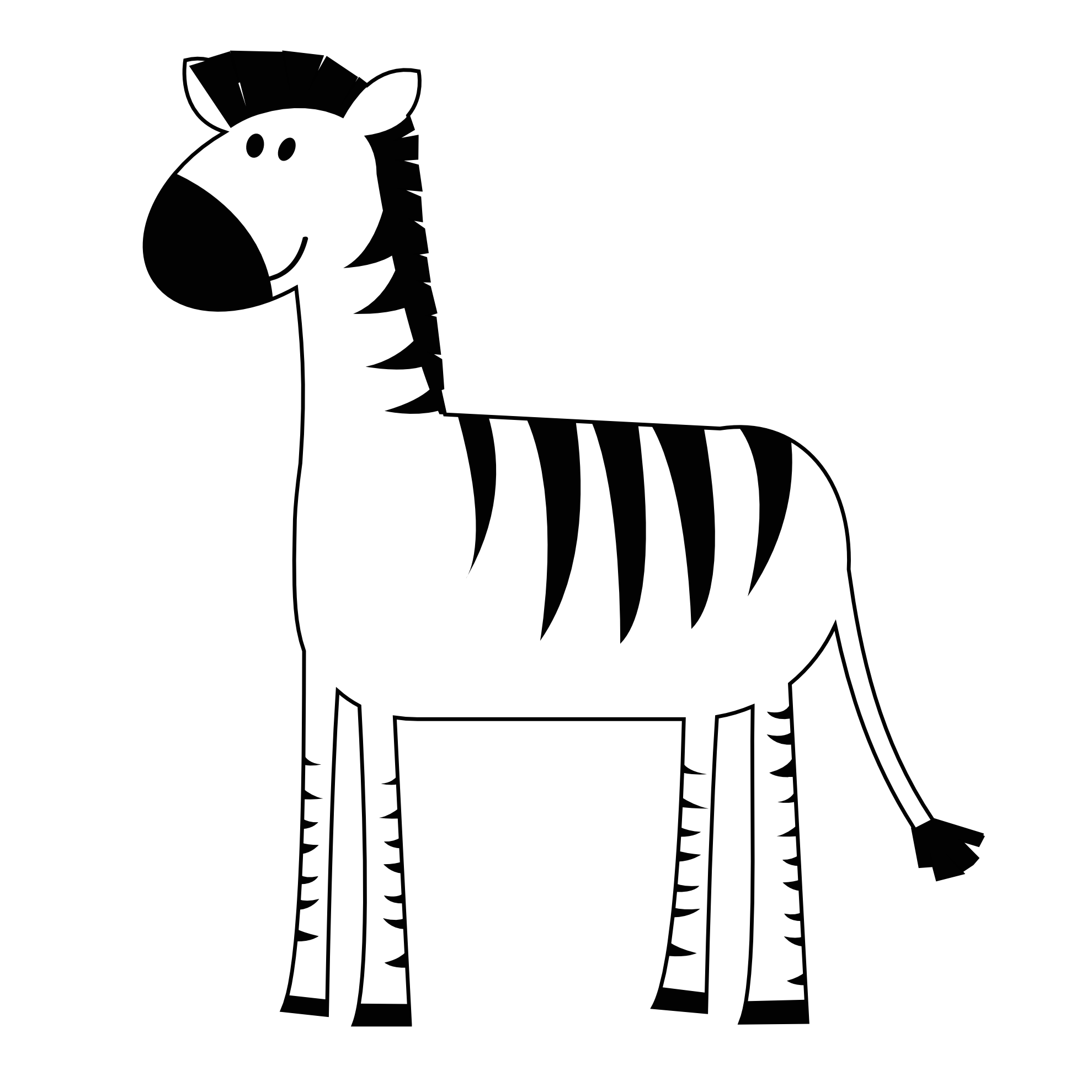 zebra silhouette clip art - photo #17