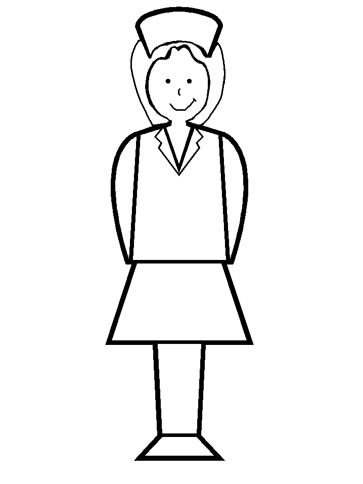 nurse people coloring pages book | thingkid.