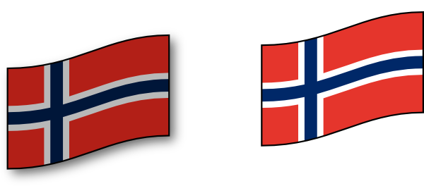 Norwegian Flag clip art - vector clip art online, royalty free ...