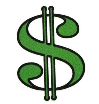 Amazon.com: Green Dollar Sign $ Money Temporary Body Art Tattoos 2 ...