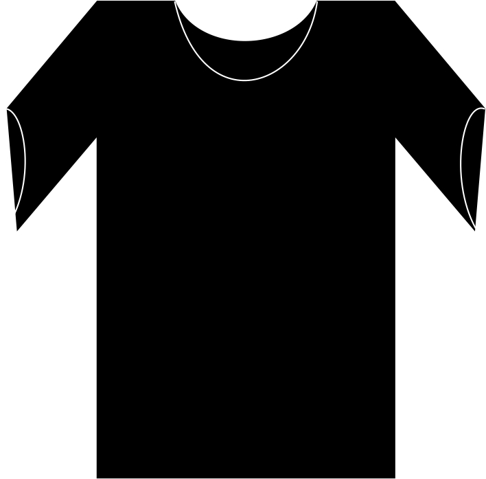 T-shirt Black Outline - ClipArt Best