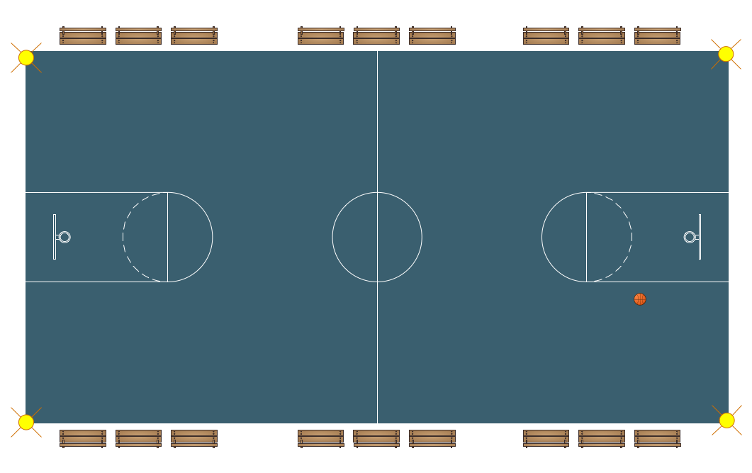Sport Field Plans Solution | ConceptDraw.