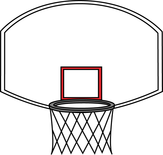 Basketball Backboard Clip Art - Basketball Backboard Image