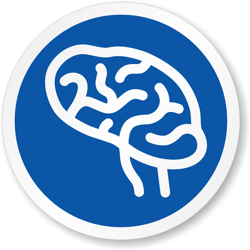 Nervous System Brain Symbol ISO Circle Sign - Order Online, SKU ...